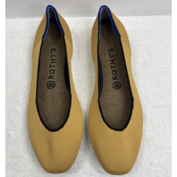 Rothy’s The Square Toe Slip-On Flats Limited Edition Chai Size 9.5 NWOB - Picture 4 of 10